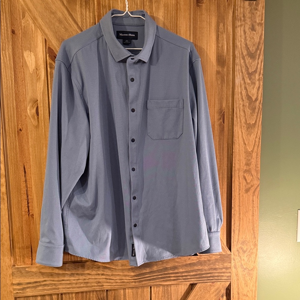 Mizzen+Main Blue Men's Shirt
